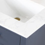 Altair Gavino 60" Free Standing Double Basin Vanity Set with Cabinet, Stone Composite Vanity Top, and Framed Mirror