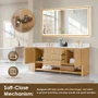 Altair Cecil 72" Free Standing Double Basin Vanity Set with Cabinet and Engineered Stone Vanity Top
