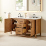 Altair Velora 60" Free Standing Double Basin Vanity Set with Cabinet and Engineered Stone Vanity Top