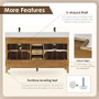 Altair Clara 60" Free Standing Double Basin Vanity Set with Cabinet and Quartz Vanity Top