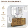 Altair Clara 60" Free Standing Double Basin Vanity Set with Cabinet and Quartz Vanity Top
