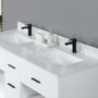 Altair Kesia 60" Free Standing Double Basin Vanity Set with Cabinet and Stone Composite Vanity Top