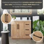 Altair Cicero 36" Free Standing Single Basin Vanity Set with Cabinet, Engineered Stone Vanity Top, and Framed Mirror