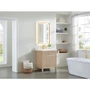 Altair Cerrito 30" Free Standing Single Basin Vanity Set with Cabinet, Engineered Stone Vanity Top, and Framed Mirror