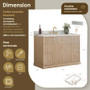 Altair Barnett 48" Free Standing Single Basin Vanity Set with Cabinet and Engineered Stone Vanity Top