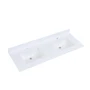 Altair Viterbo 61" Engineered Stone Double Basin Vanity Top with Backsplash