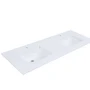 Altair Viterbo 61" Engineered Stone Double Basin Vanity Top with Backsplash