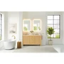 Altair Cedar 60" Free Standing Double Basin Vanity Set with Cabinet, Engineered Stone Vanity Top, and Frameless Mirror