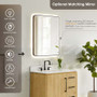 Altair Serene 36" Free Standing Single Basin Vanity Set with Cabinet, Engineered Stone Vanity Top, and Framed Mirror