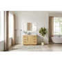 Altair Serene 48" Free Standing Single Basin Vanity Set with Cabinet, Engineered Stone Vanity Top, and Framed Mirror