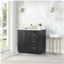 Altair Gazsi 36" Free Standing Single Basin Vanity Set with Cabinet and Stone Composite Vanity Top