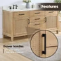 Altair Solana 72" Free Standing Double Basin Vanity Set with Cabinet and Quartz Vanity Top