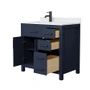 Wyndham Collection Beckett 36" Free Standing Single Basin Vanity Set with Cabinet and Cultured Marble Vanity Top