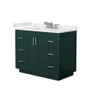 Wyndham Collection Miranda 42" Free Standing Single Basin Vanity Set with Cabinet and Quartz Vanity Top