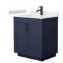 Wyndham Collection Miranda 30" Free Standing Single Basin Vanity Set with Cabinet and Cultured Marble Vanity Top