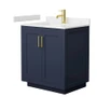Wyndham Collection Miranda 30" Free Standing Single Basin Vanity Set with Cabinet and Cultured Marble Vanity Top