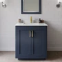 Wyndham Collection Miranda 30" Free Standing Single Basin Vanity Set with Cabinet and Cultured Marble Vanity Top