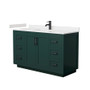 Wyndham Collection Miranda 54" Free Standing Single Basin Vanity Set with Cabinet and Cultured Marble Vanity Top