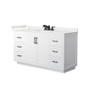 Wyndham Collection Miranda 60" Free Standing Single Basin Vanity Set with Cabinet and Quartz Vanity Top