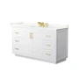 Wyndham Collection Miranda 60" Free Standing Single Basin Vanity Set with Cabinet and Quartz Vanity Top