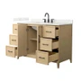 Wyndham Collection Elan 48" Free Standing Single Basin Vanity Set with Cabinet and Quartz Vanity Top
