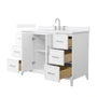 Wyndham Collection Elan 48" Free Standing Single Basin Vanity Set with Cabinet and Quartz Vanity Top