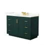 Wyndham Collection Miranda 48" Free Standing Single Basin Vanity Set with Cabinet and Quartz Vanity Top