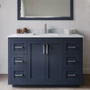 Wyndham Collection Miranda 48" Free Standing Single Basin Vanity Set with Cabinet and Marble Vanity Top