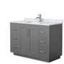 Wyndham Collection Miranda 48" Free Standing Single Basin Vanity Set with Cabinet and Marble Vanity Top