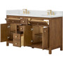 Wyndham Collection Rian 60" Free Standing Double Basin Vanity Set with Cabinet and Quartz Vanity Top