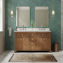 Wyndham Collection Rian 60" Free Standing Double Basin Vanity Set with Cabinet and Quartz Vanity Top