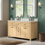 Wyndham Collection Rian 60" Free Standing Double Basin Vanity Set with Cabinet and Quartz Vanity Top