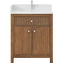 Wyndham Collection Rian 30" Free Standing Single Basin Vanity Set with Cabinet and Quartz Vanity Top