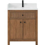 Wyndham Collection Rian 30" Free Standing Single Basin Vanity Set with Cabinet and Quartz Vanity Top