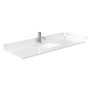 Wyndham Collection Beckett 54" Free Standing Single Basin Vanity Set with Cabinet and Cultured Marble Vanity Top
