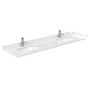 Wyndham Collection Sheffield 80" Free Standing Double Basin Vanity Set with Cultured Marble Vanity Top