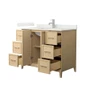 Wyndham Collection Elan 42" Free Standing Single Basin Vanity Set with Cabinet and Quartz Vanity Top