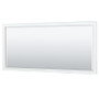 Wyndham Collection Deborah 71" Free Standing Double Wood Vanity Cabinet Only with Mirror - Less Vanity Top