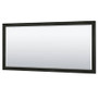 Wyndham Collection Deborah 71" Free Standing Double Wood Vanity Cabinet Only with Mirror - Less Vanity Top