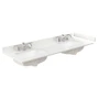 Wyndham Collection Avery 60" Free Standing Double Basin Vanity Set with Cabinet and Quartz Vanity Top