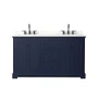 Wyndham Collection Avery 60" Free Standing Double Basin Vanity Set with Cabinet and Quartz Vanity Top