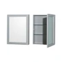 Wyndham Collection Sheffield 80" Free Standing Double Basin Vanity Set with Hardwood Cabinet, Cultured Marble Vanity Top, and Medicine Cabinets