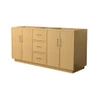 Wyndham Collection Elan TK 72" Double Free Standing Vanity Cabinet Only - Less Vanity Top