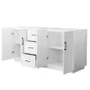 Wyndham Collection Elan TK 72" Double Free Standing Vanity Cabinet Only - Less Vanity Top