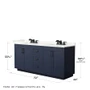 Wyndham Collection Miranda 72" Free Standing Double Basin Vanity Set with Cabinet, Quartz Vanity Top, and Framed Mirror