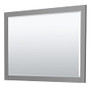 Wyndham Collection Miranda 48" Free Standing Single Basin Vanity Set with Cabinet, Marble Vanity Top, and Framed Mirror