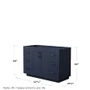 Wyndham Collection Miranda 48" Single Free Standing Vanity Cabinet Only - Less Vanity Top