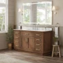 Wyndham Collection Beckett TK 60" Free Standing Single Basin Vanity Set with Cabinet and Quartz Vanity Top