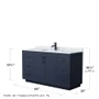Wyndham Collection Miranda 60" Free Standing Single Basin Vanity Set with Cabinet and Marble Vanity Top