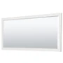 Wyndham Collection Miranda 84" Free Standing Double Basin Vanity Set with Cabinet, Quartz Vanity Top, and Framed Mirror